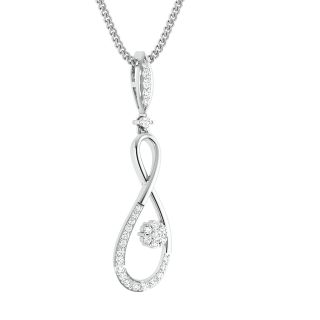 Rachel Round Diamond Office Wear Pendant